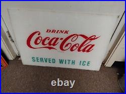 Vintage Drink Coca-Cola Vending Machine Sign Display Panel
