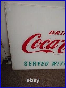 Vintage Drink Coca-Cola Vending Machine Sign Display Panel