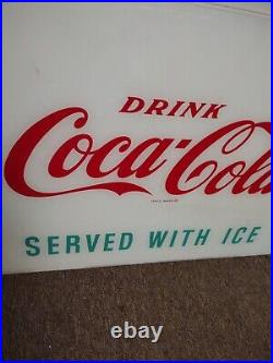 Vintage Drink Coca-Cola Vending Machine Sign Display Panel