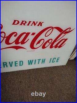 Vintage Drink Coca-Cola Vending Machine Sign Display Panel
