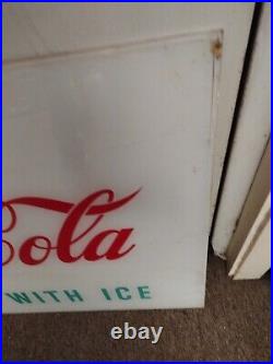 Vintage Drink Coca-Cola Vending Machine Sign Display Panel