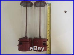 Vintage Dual Flatbush Gumco Penny King Gumball Machine. Rare