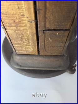 Vintage Dual-Sided Rotating Postage Stamp Vending Machine Nickel Dime Slots