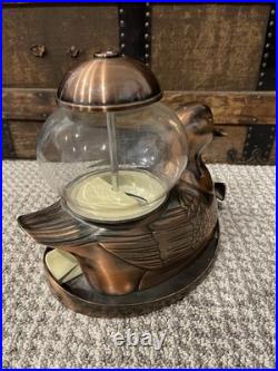 Vintage Duck Gumball Machine by Carousel Industries Bronze Tone Metal Working