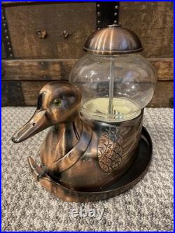 Vintage Duck Gumball Machine by Carousel Industries Bronze Tone Metal Working