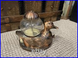Vintage Duck Gumball Machine by Carousel Industries Bronze Tone Metal Working