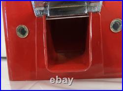 Vintage Electric OAK HOT NUTS Peanut Gumball Machine 25 Cent Coin Operated KEY