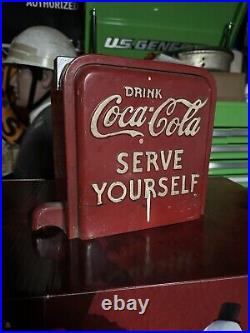 Vintage Embossed Coca-Cola Vendo Head Self Serve Coin Op Box