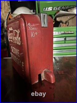 Vintage Embossed Coca-Cola Vendo Head Self Serve Coin Op Box