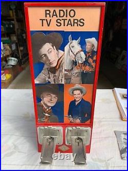 Vintage Esco Radio & TV Stars Card Vending Machine