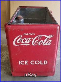 Vintage Extra Large Coca-Cola Embossed Cooler Refridgerator Coca Cola Coke