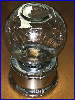 Vintage FORD 1C Penny Gum Gumball Machine LOCKPORT NY Chrome OLD LOGO KIWANIS