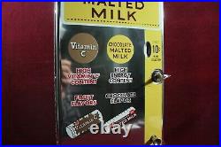 Vintage F&f Malted Milk Vitamin C Vending Machine Coin Op Dispenser With Key