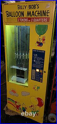 Vintage Fanky Malloon Vending Machine Air Up Helium Balloon Coin-Op Arcade