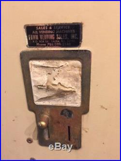Vintage Fawn Mfg Model 205 Popcorn Warmer Dispenser Coin Op