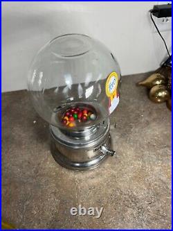 Vintage Ford 1 Cent Penny Gumball Machine 8 Diameter Globe by 12 Tall
