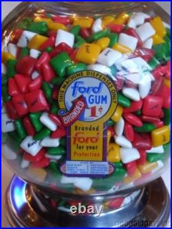 Vintage Ford 1c Penny Gum Counter Top Gumball Vending Machine