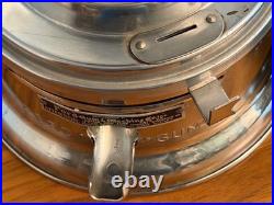 Vintage Ford Dealership Countertop Gumball Machine Glass Globe Chrome Works