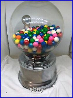 Vintage Ford Gum Ball Machine 1 Cent Gum Collectable Glass Globe Metal Works