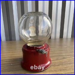 Vintage Ford Gum & Machine One Penny Gumball Machine With Lock And Key Red