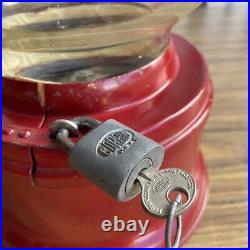 Vintage Ford Gum & Machine One Penny Gumball Machine With Lock And Key Red