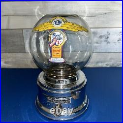 Vintage Ford Gumball Machine Akron NY Chrome