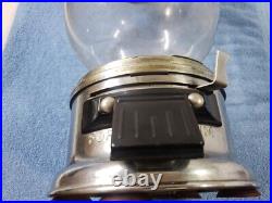 Vintage Ford Gumball Machine Co Vending Machine With Advertising Placard