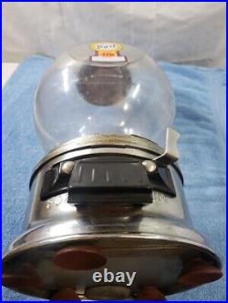 Vintage Ford Gumball Machine Co Vending Machine With Advertising Placard