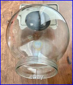 Vintage Ford Gumball Machine Glass Globe Flat Spot with Topper