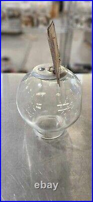 Vintage Ford Gumball Machine Glass Globe Flat Top with Topper