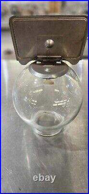 Vintage Ford Gumball Machine Glass Globe Flat Top with Topper