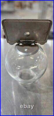 Vintage Ford Gumball Machine Glass Globe Flat Top with Topper