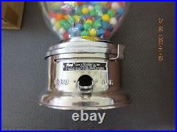 Vintage Ford Gumball Machine With Marquee + Lock & Key Beautiful Condition