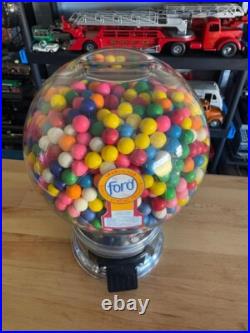 Vintage Ford Gumball Stainless Steel Machine Ten Cent Vending Machine Vintage Ford Gumball Stainless Steel Machine Ten Cent Vending Machine