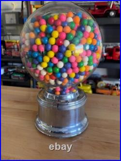 Vintage Ford Gumball Stainless Steel Machine Ten Cent Vending Machine