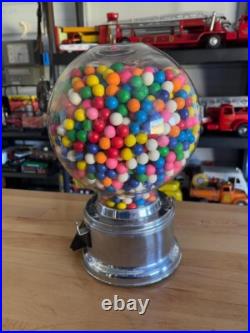 Vintage Ford Gumball Stainless Steel Machine Ten Cent Vending Machine