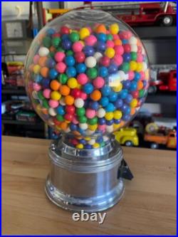 Vintage Ford Gumball Stainless Steel Machine Ten Cent Vending Machine