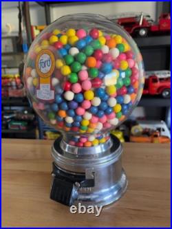 Vintage Ford Gumball Stainless Steel Machine Ten Cent Vending Machine