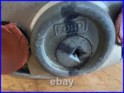 Vintage Ford Gumball Stainless Steel Machine Ten Cent Vending Machine