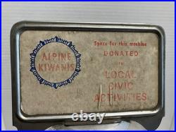 Vintage Ford Penny Gumball Machine Glass Globe Lock and Key