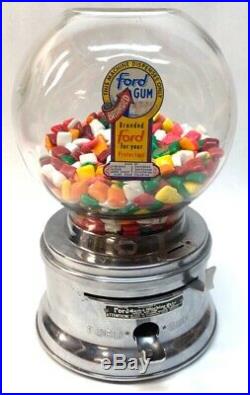 Vintage Ford Penny Gumball Machine With Original Ford gum (HE1016352)