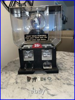 Vintage Fortune Telling Wizard Gumball Vending Machine Double Slots WORKS GREAT Vintage Fortune Telling Wizard Gumball Vending Machine Double Slots WORKS GREAT