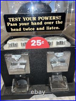 Vintage Fortune Telling Wizard Gumball Vending Machine Double Slots WORKS GREAT Vintage Fortune Telling Wizard Gumball Vending Machine Double Slots WORKS GREAT