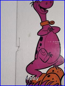 Vintage Fred Flintstone Lucky Eggs Vending Machine Plexiglass Front Marquee RARE