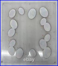 Vintage Fred Flintstone Lucky Eggs Vending Machine Plexiglass Side Marquee