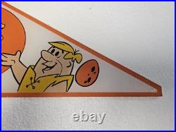 Vintage Fred Flintstone Lucky Eggs Vending Machine Plexiglass Top Marquee RARE