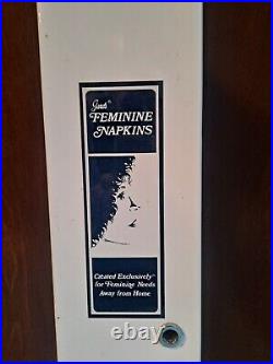 Vintage GARDS Feminine Napkin Vending Machine. Hospitality Specialty Company