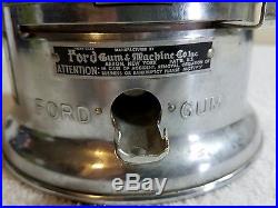 Vintage Genuine Ford Gumball Candy Machine Coin Op Penny Vending
