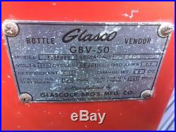 Vintage Glasco Coca Cola Machine Model A30000 GBV-50 For Parts Or Restoration