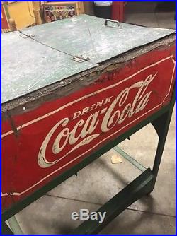 Vintage Glascock Coca Cola Ice Chest Cooler Coke 7up Pepsi Rare